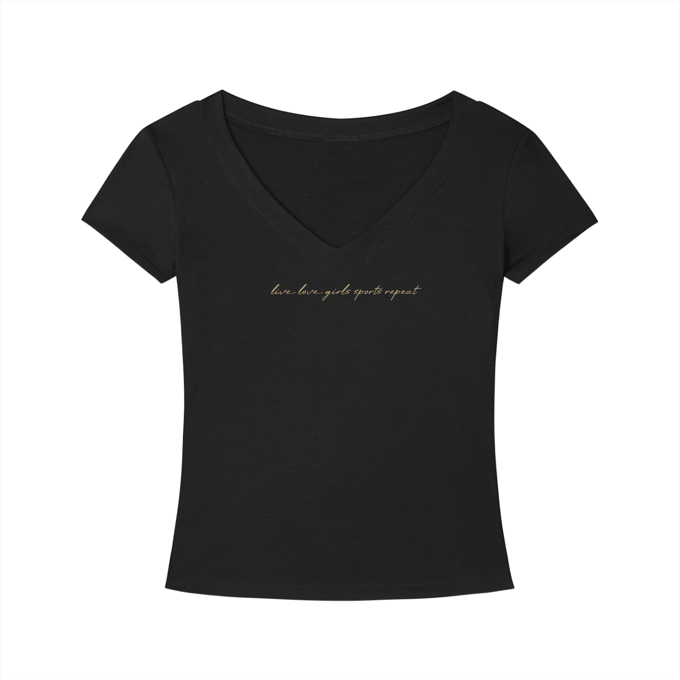 GS Active Live Love Tencel Slim Fit V-Neck T-Shirt