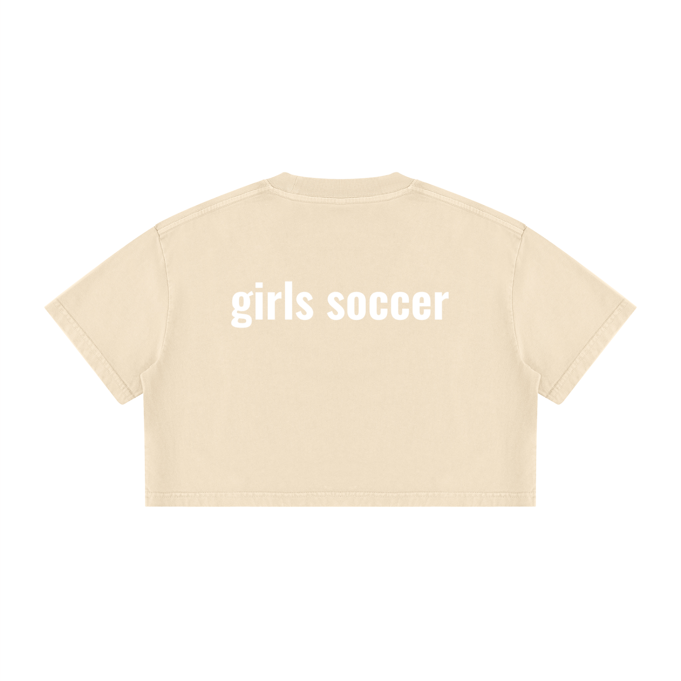 GS Soccer Women's Mineral Wash Cotton Crop T-Shirt