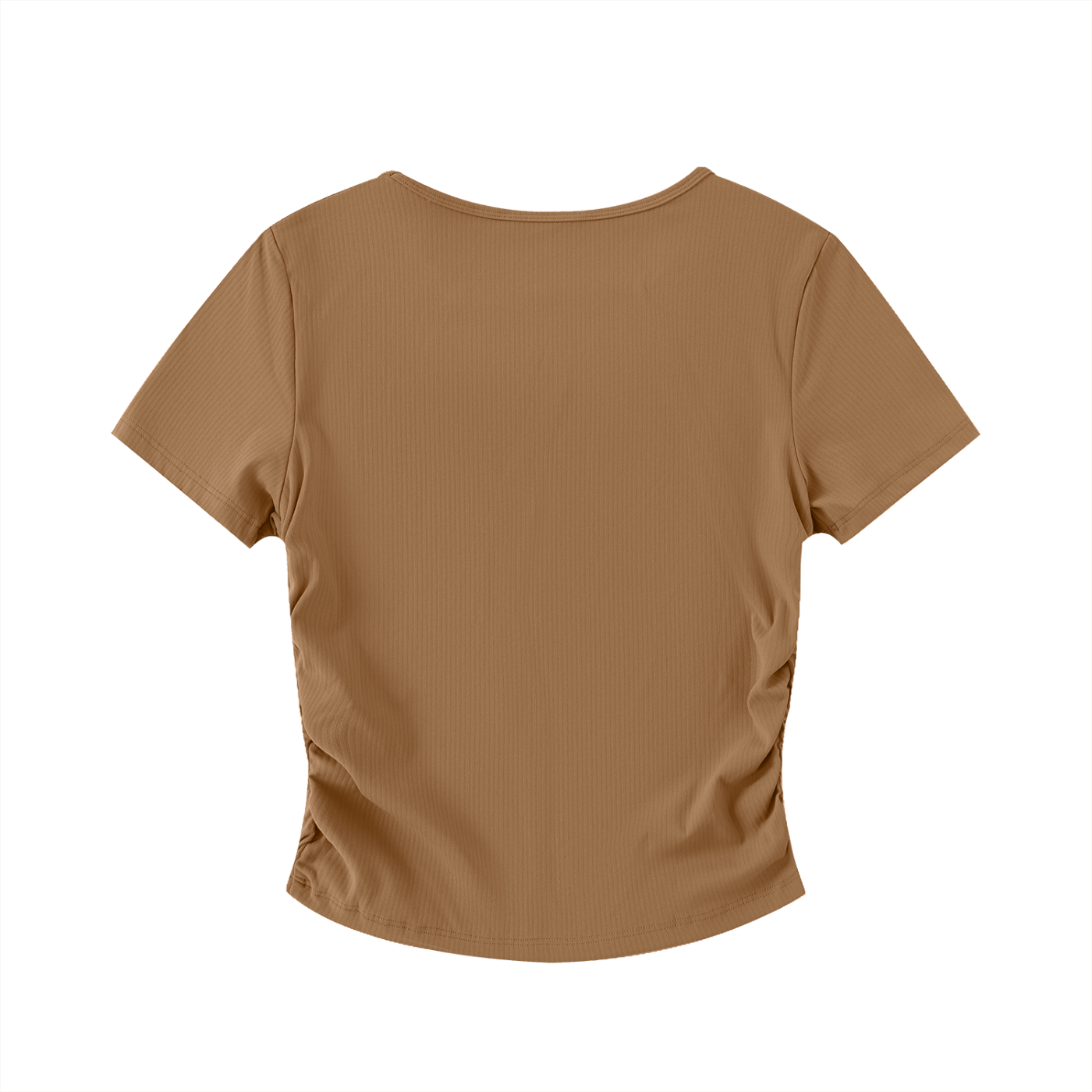 GS Volleyball Ruched Bodycon Crop Top