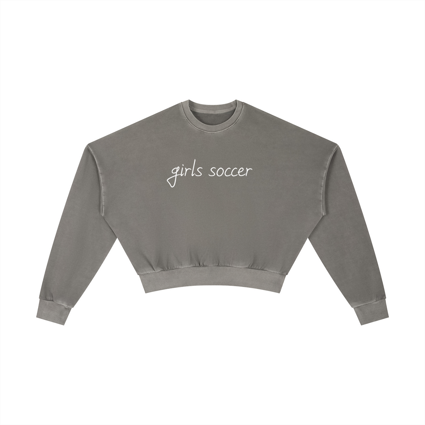 GS Soccer Vintage Washed Cropped Sweatshirt