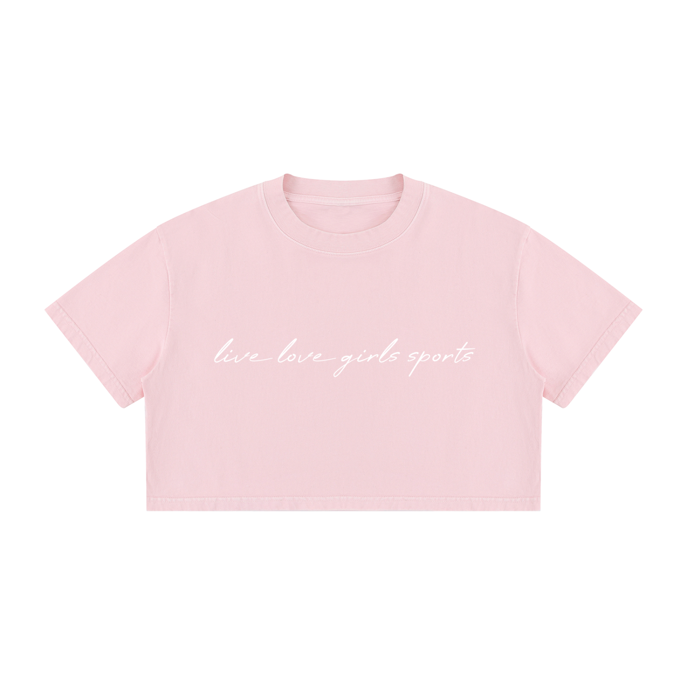 GS Soccer Women's Mineral Wash Cotton Crop T-Shirt
