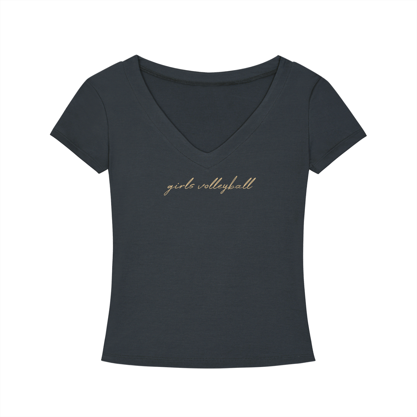 GS Volleyball Tencel Slim Fit V-Neck T-Shirt