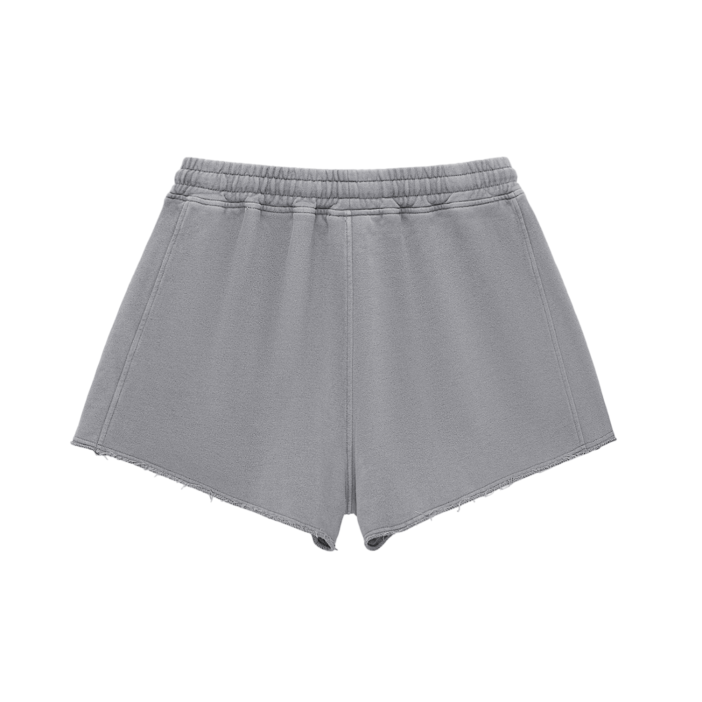 GS Soccer Snow Washed Raw Edge Drawstring Shorts