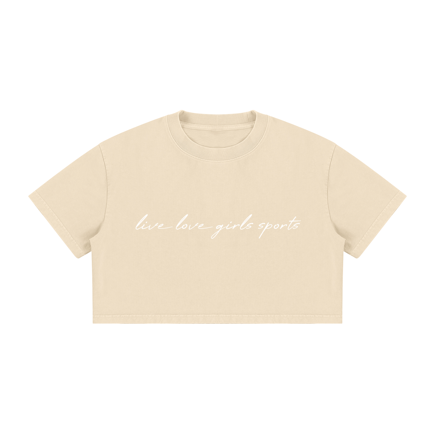 GS Soccer Women's Mineral Wash Cotton Crop T-Shirt