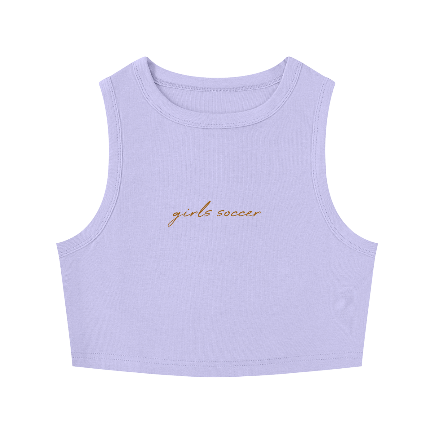 GS Soccer Women's Tight Crewneck Crop Tank Top