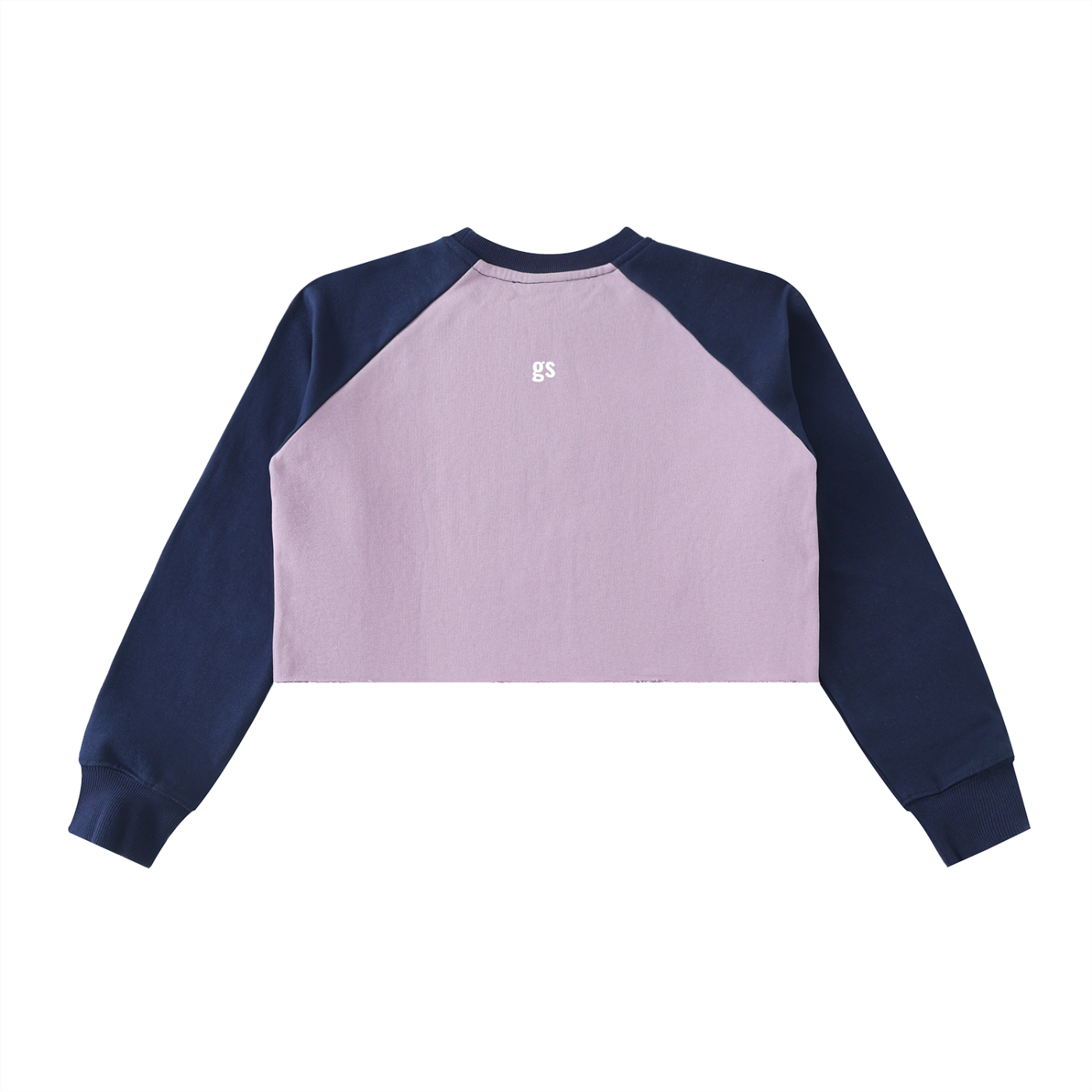 GS Soccer Raw-Hem Color-Block Raglan Crop Sweatshirt