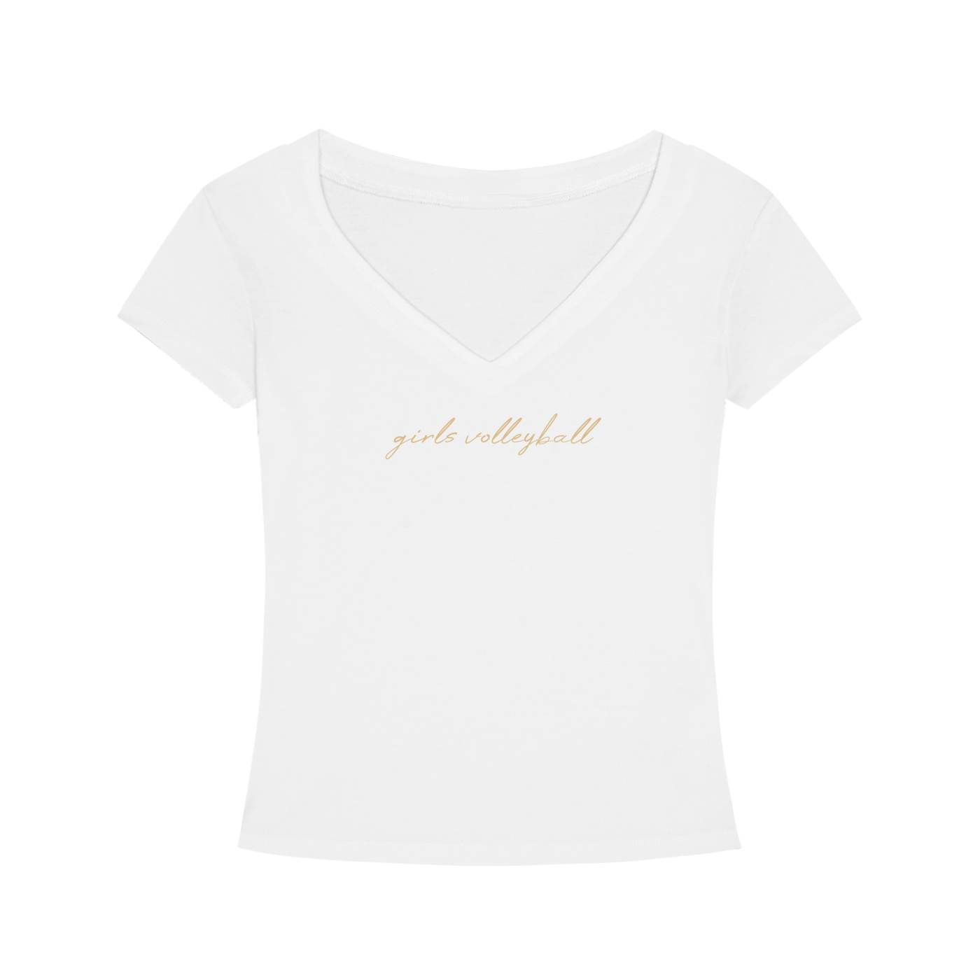 GS Volleyball Tencel Slim Fit V-Neck T-Shirt