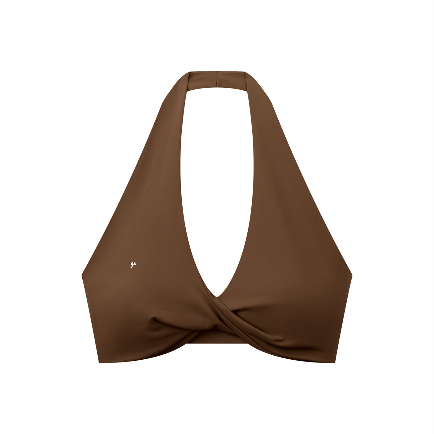 GS Volleyball Women's Pleated Halter Sports Bra