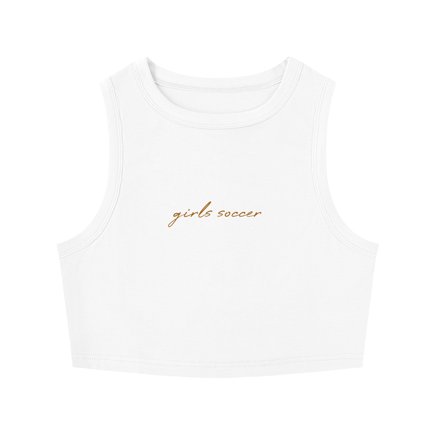 GS Soccer Women's Tight Crewneck Crop Tank Top