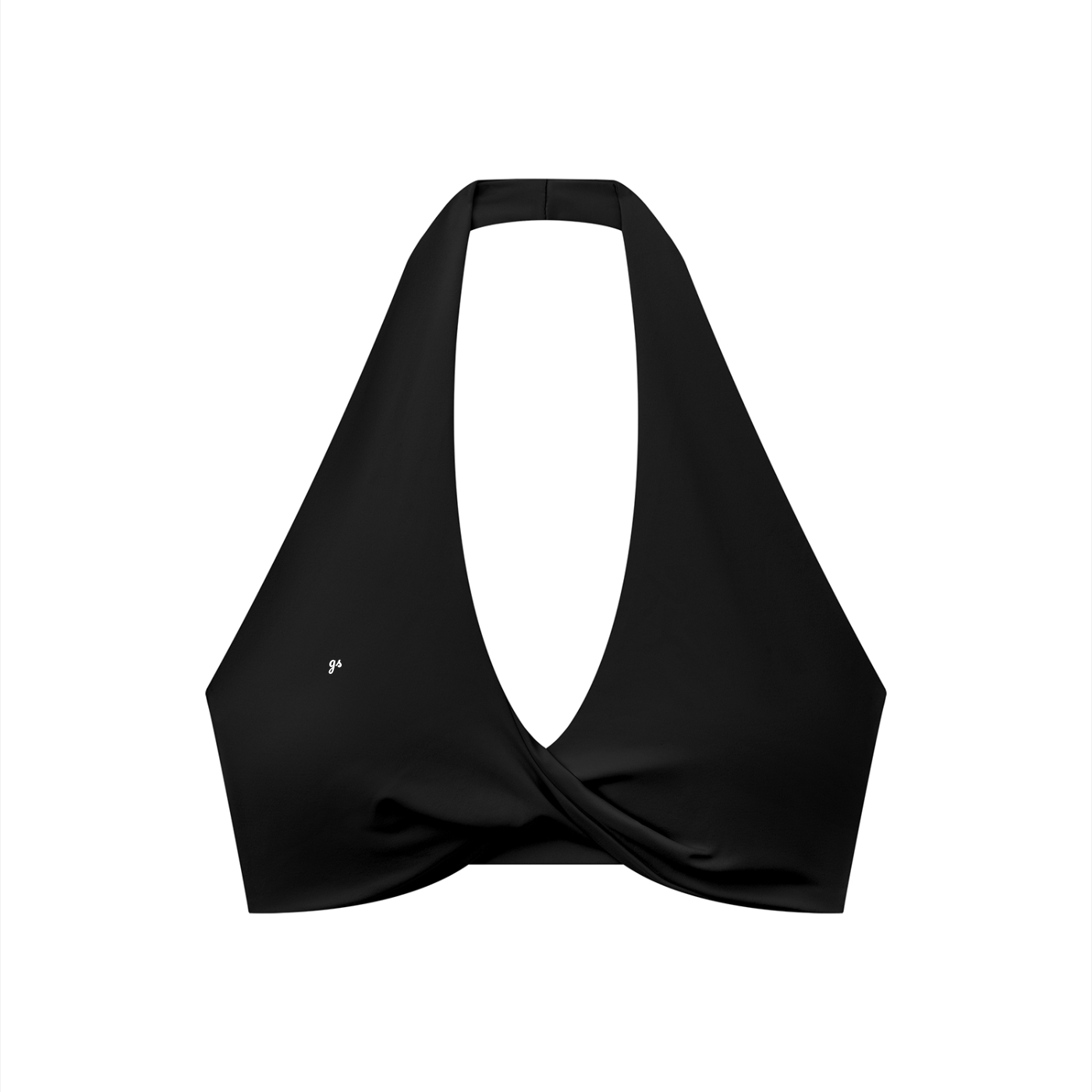 GS Volleyball Women's Pleated Halter Sports Bra