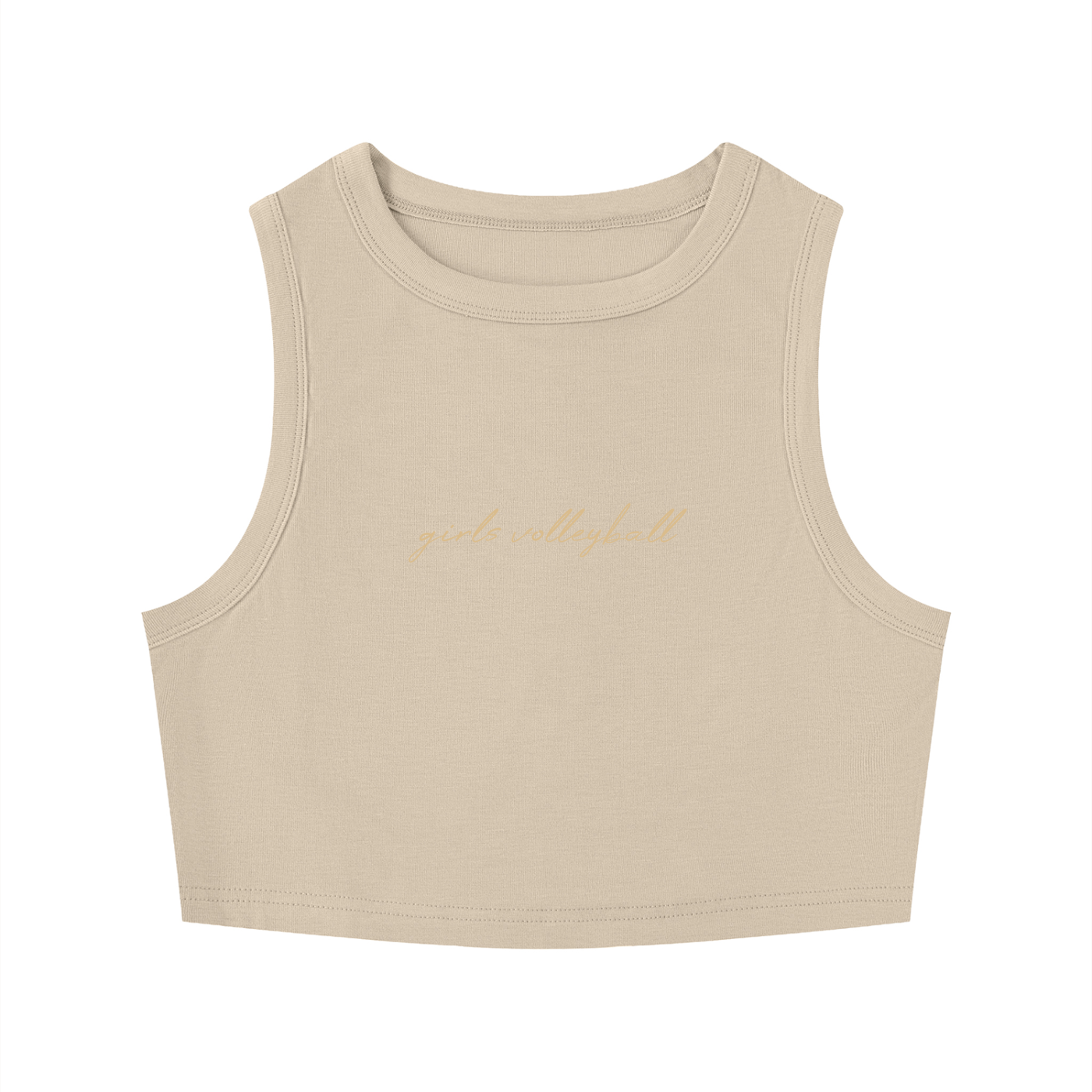GS Volleyball Women's Tight Crewneck Crop Tank Top