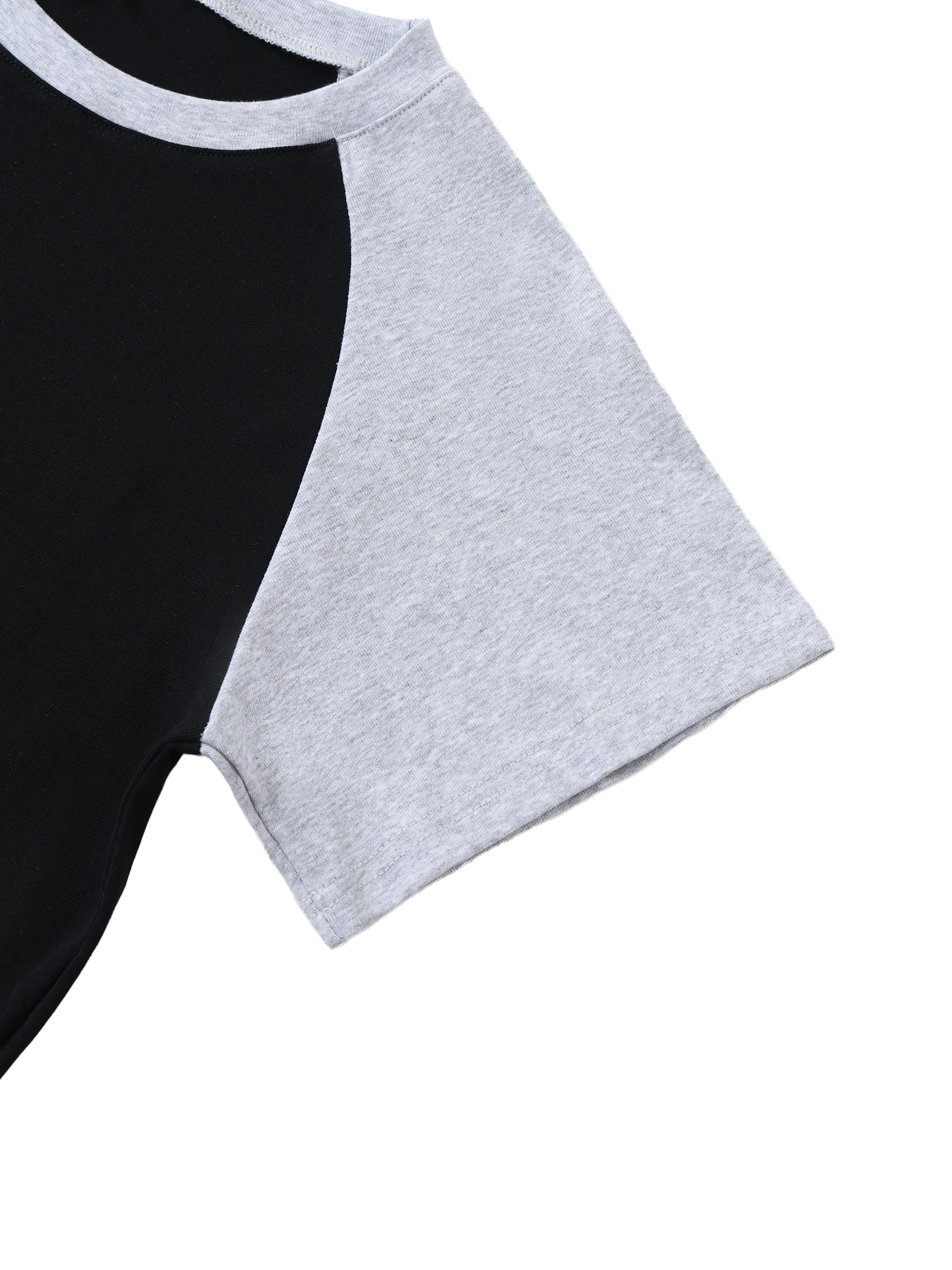 GS Basketball Color-Blocked Raglan Sleeve Crop Top