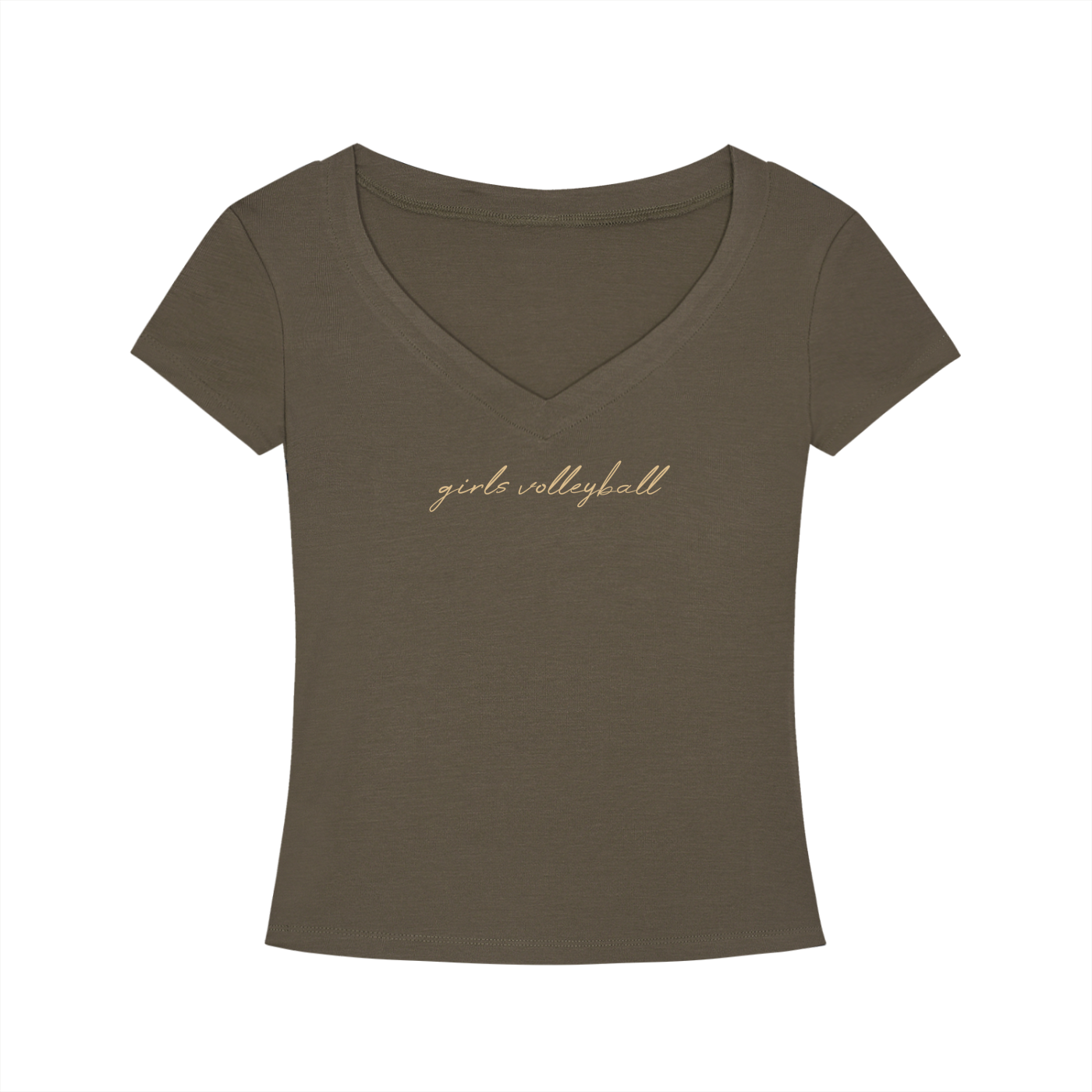 GS Volleyball Tencel Slim Fit V-Neck T-Shirt