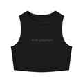 GS Active Live Love Women's Tight Crewneck Crop Tank Top