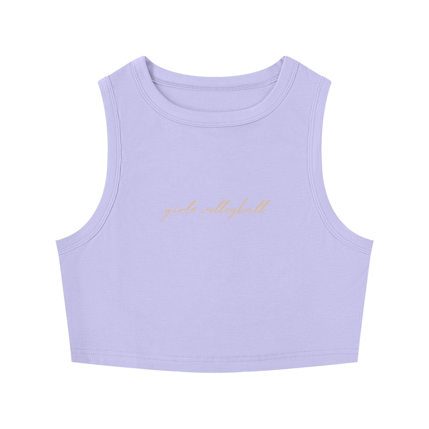 GS Volleyball Women's Tight Crewneck Crop Tank Top