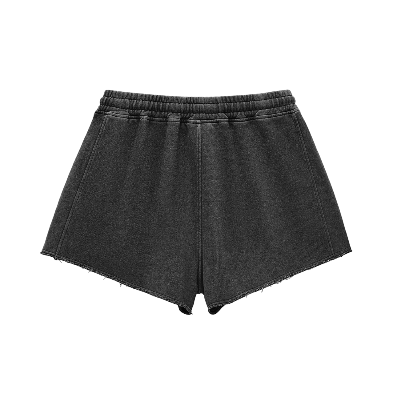 GS Soccer Snow Washed Raw Edge Drawstring Shorts