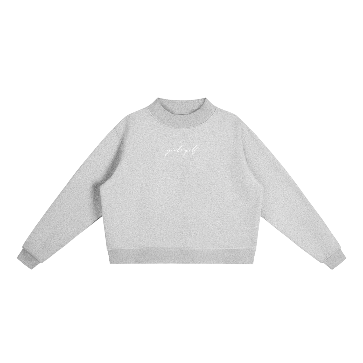 GS Golf Essential Fleece Mock-Neck Crew Sweatshirt