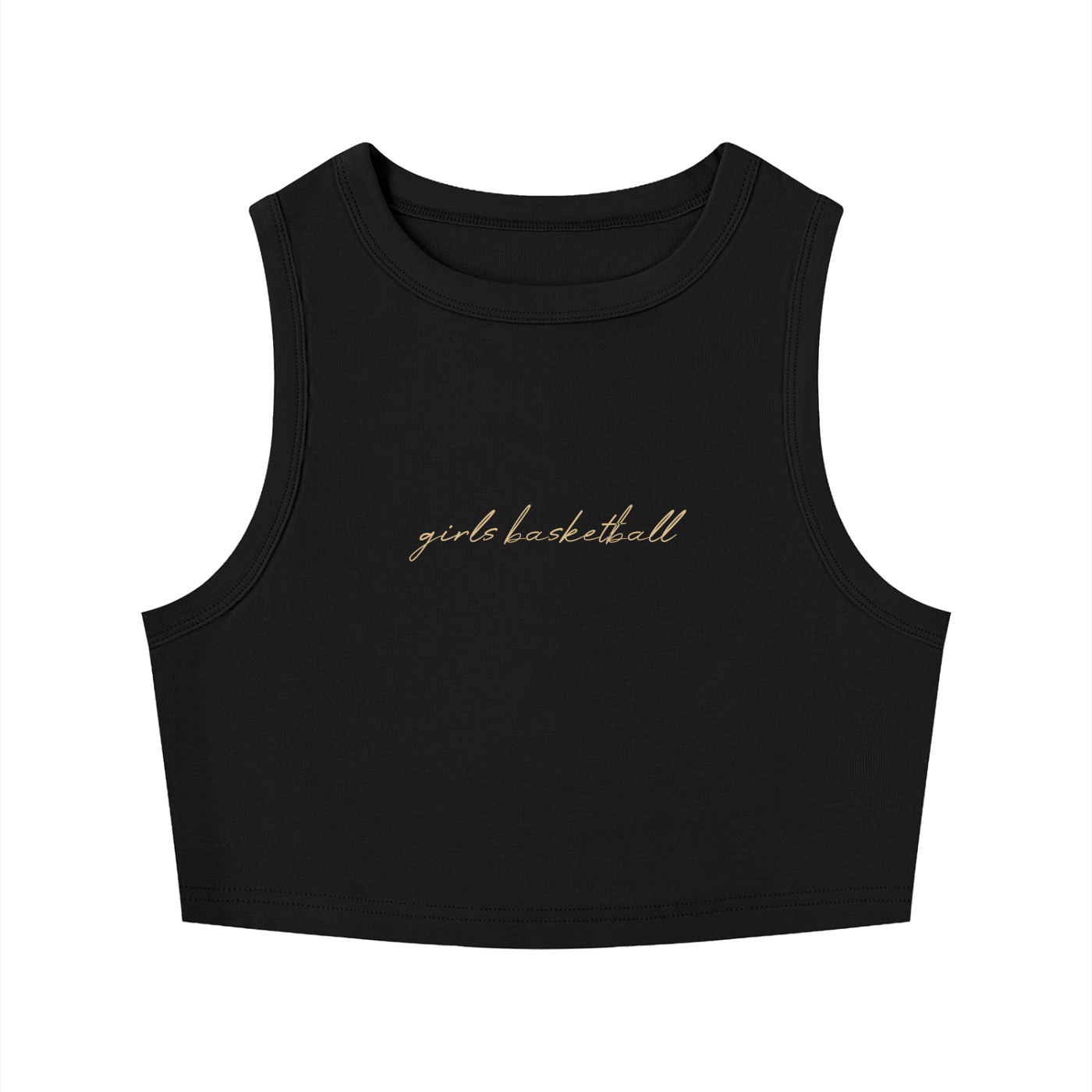 GS Basketball Women's Tight Crewneck Crop Tank Top