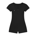 GS Active Women's Dual-Function Cape Tie-Waist Romper
