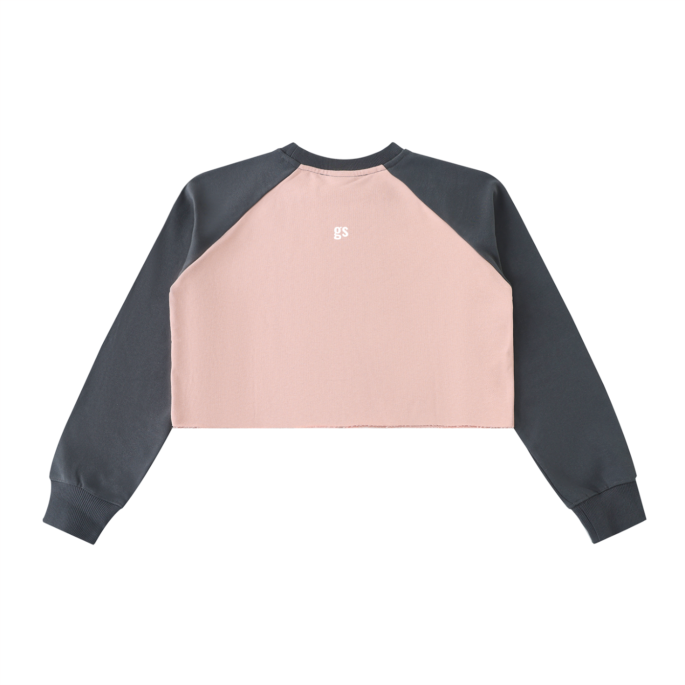 GS Soccer Raw-Hem Color-Block Raglan Crop Sweatshirt