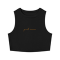 GS Soccer Women's Tight Crewneck Crop Tank Top