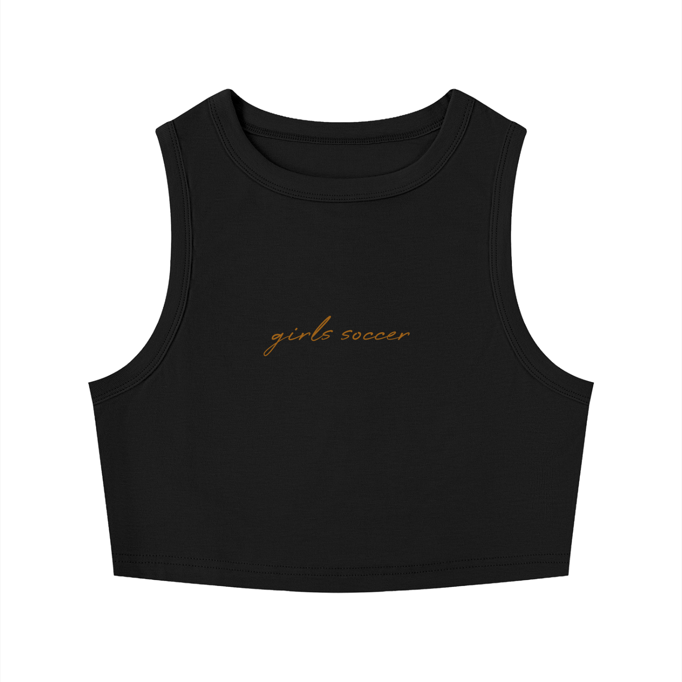 GS Soccer Women's Tight Crewneck Crop Tank Top
