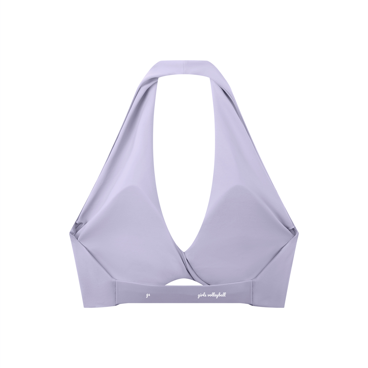 GS Volleyball Women's Pleated Halter Sports Bra