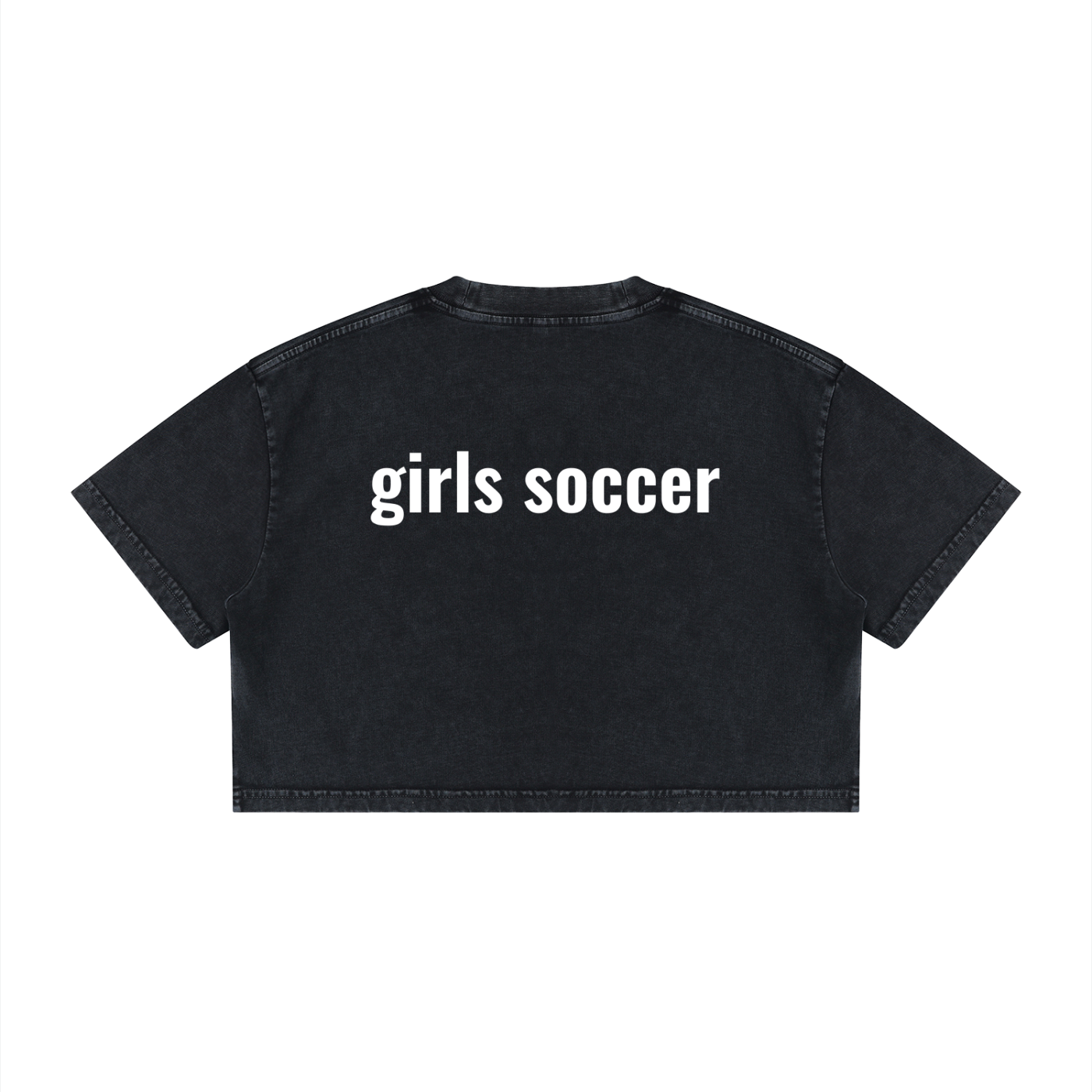 GS Soccer Women's Mineral Wash Cotton Crop T-Shirt