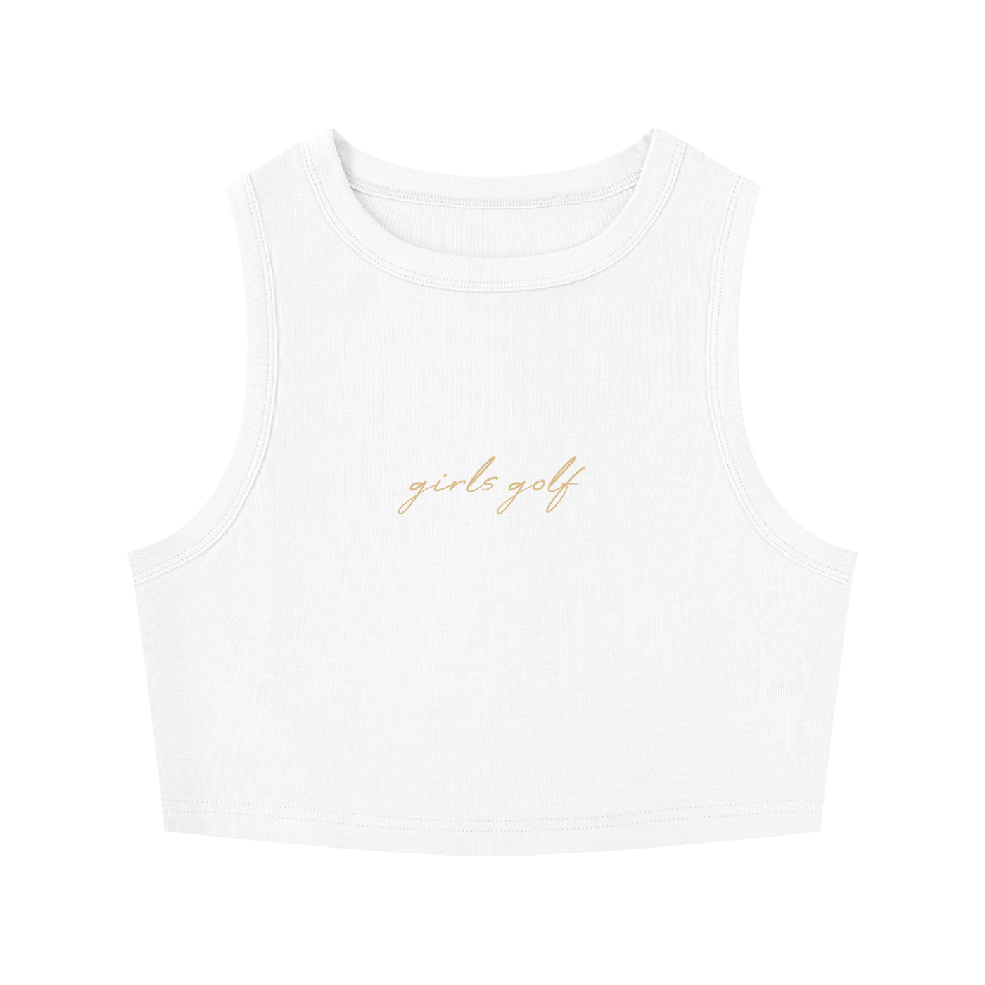 GS Golf Women's Tight Crewneck Crop Tank Top