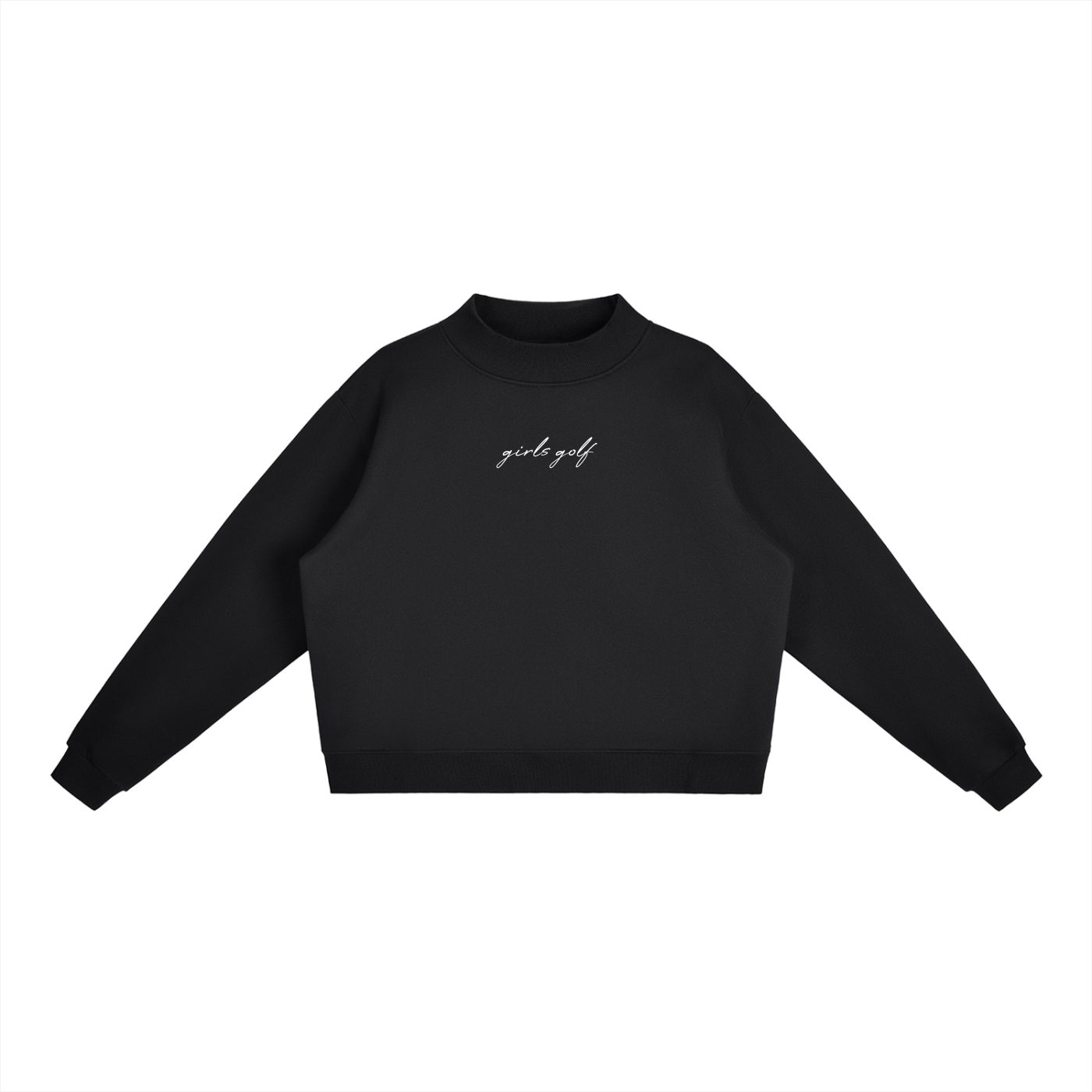 GS Golf Essential Fleece Mock-Neck Crew Sweatshirt