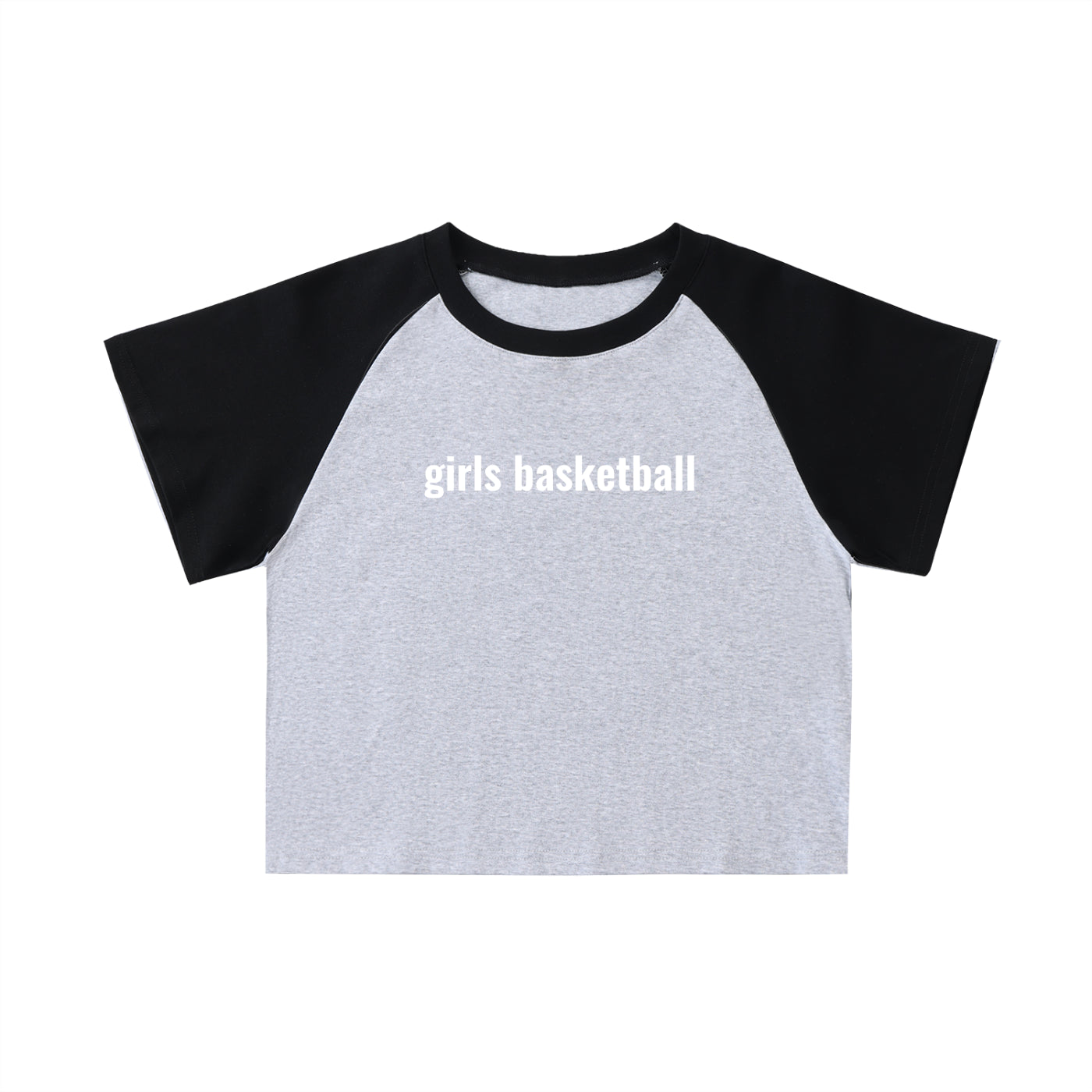 GS Basketball Color-Blocked Raglan Sleeve Crop Top