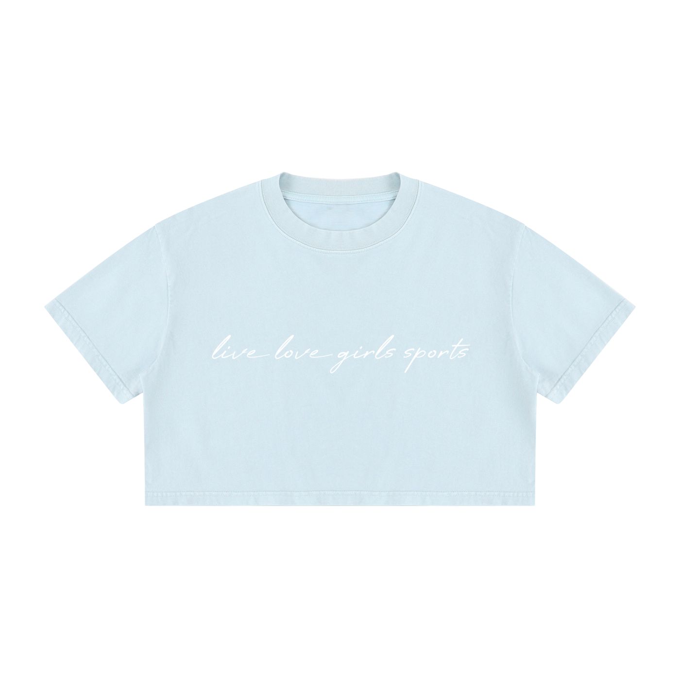 GS Soccer Women's Mineral Wash Cotton Crop T-Shirt