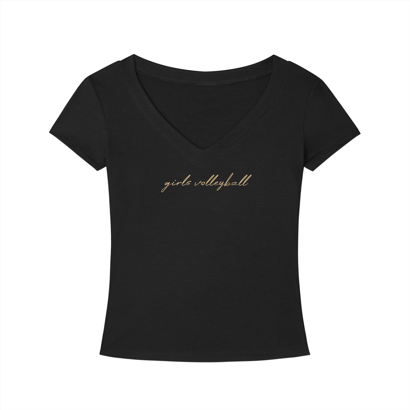 GS Volleyball Tencel Slim Fit V-Neck T-Shirt
