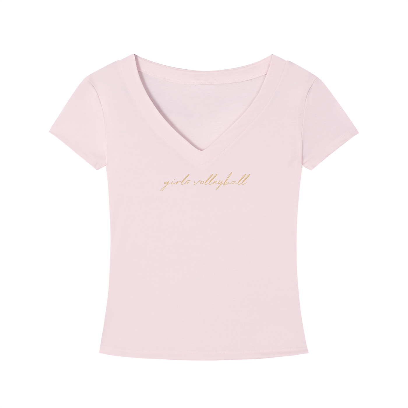 GS Volleyball Tencel Slim Fit V-Neck T-Shirt