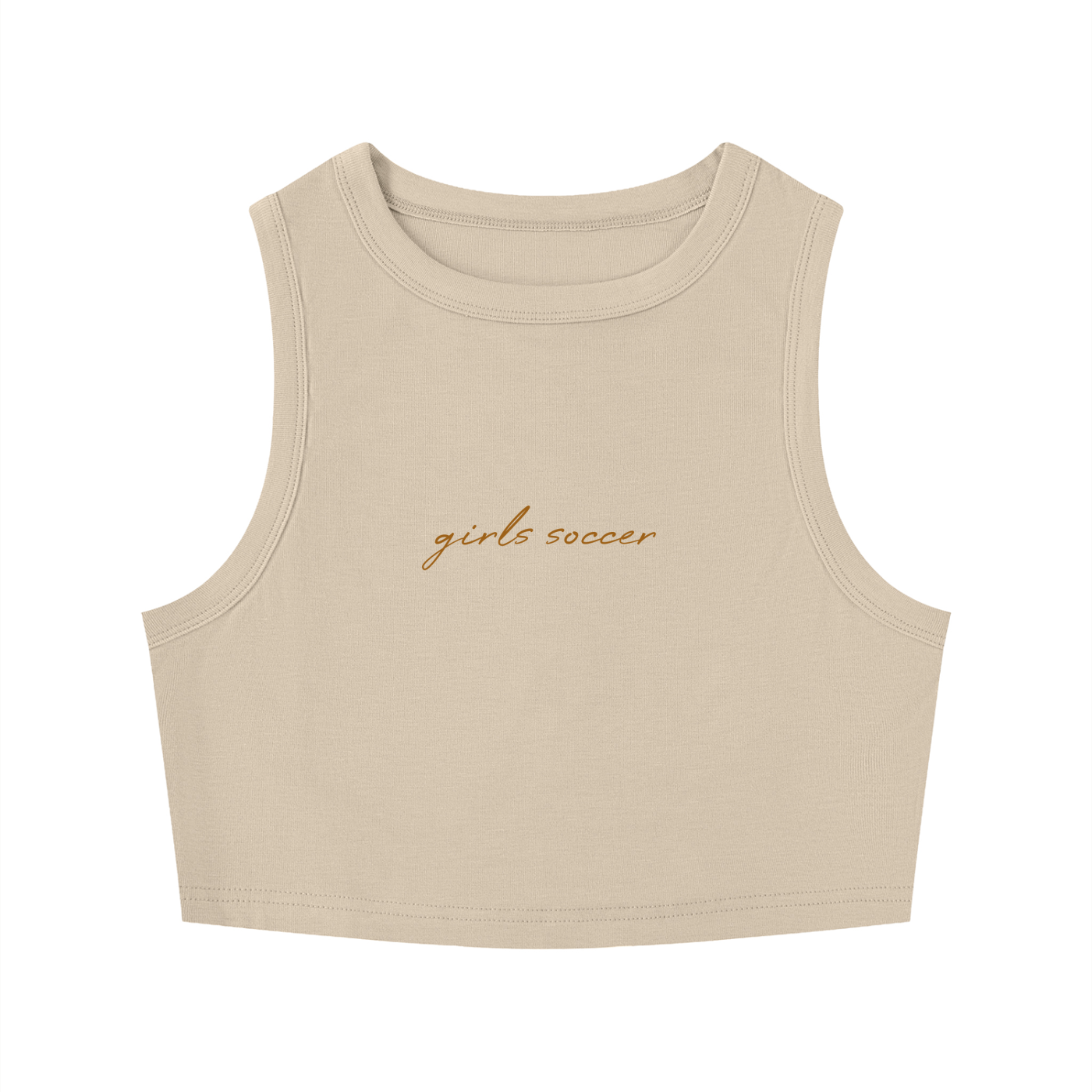 GS Soccer Women's Tight Crewneck Crop Tank Top