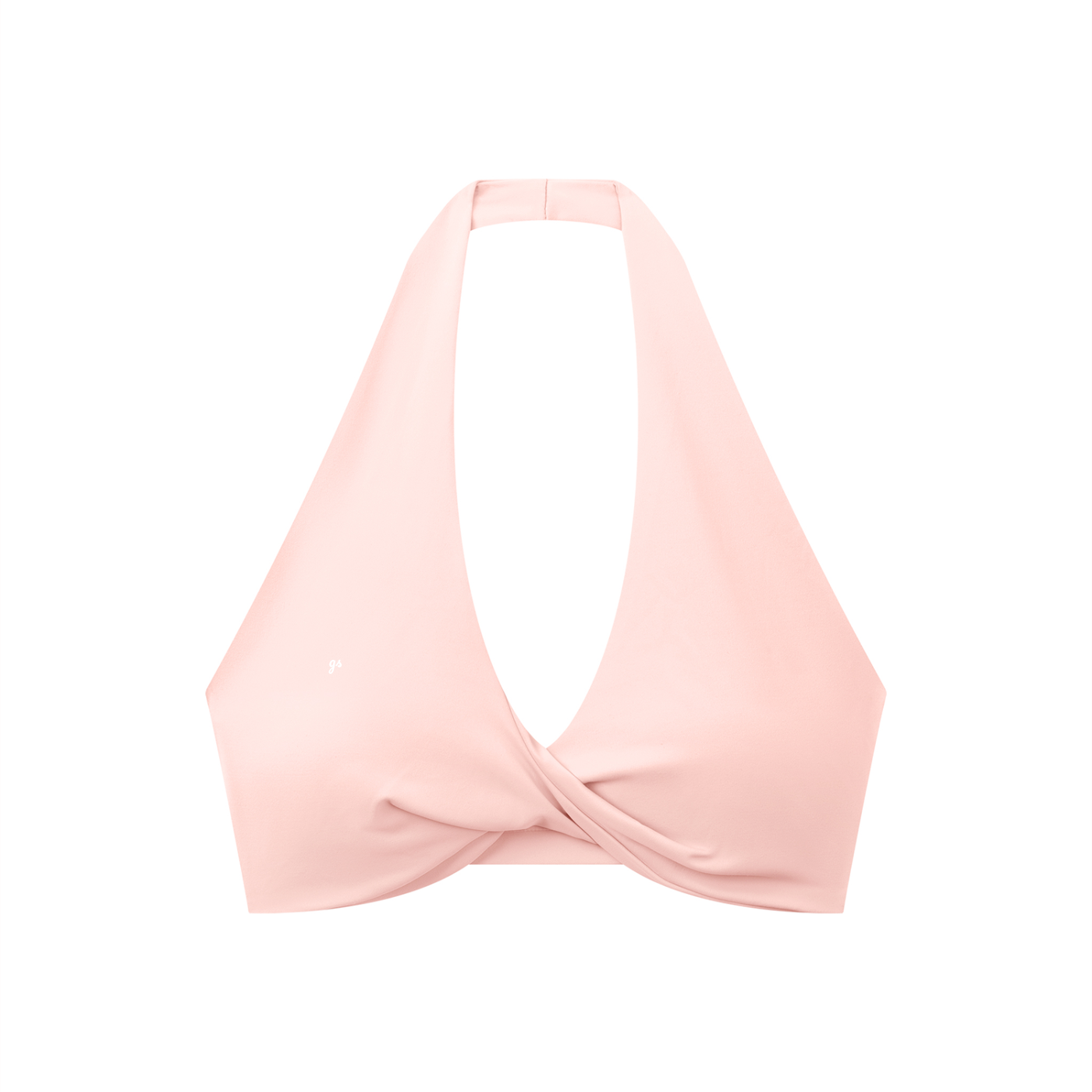 GS Volleyball Women's Pleated Halter Sports Bra