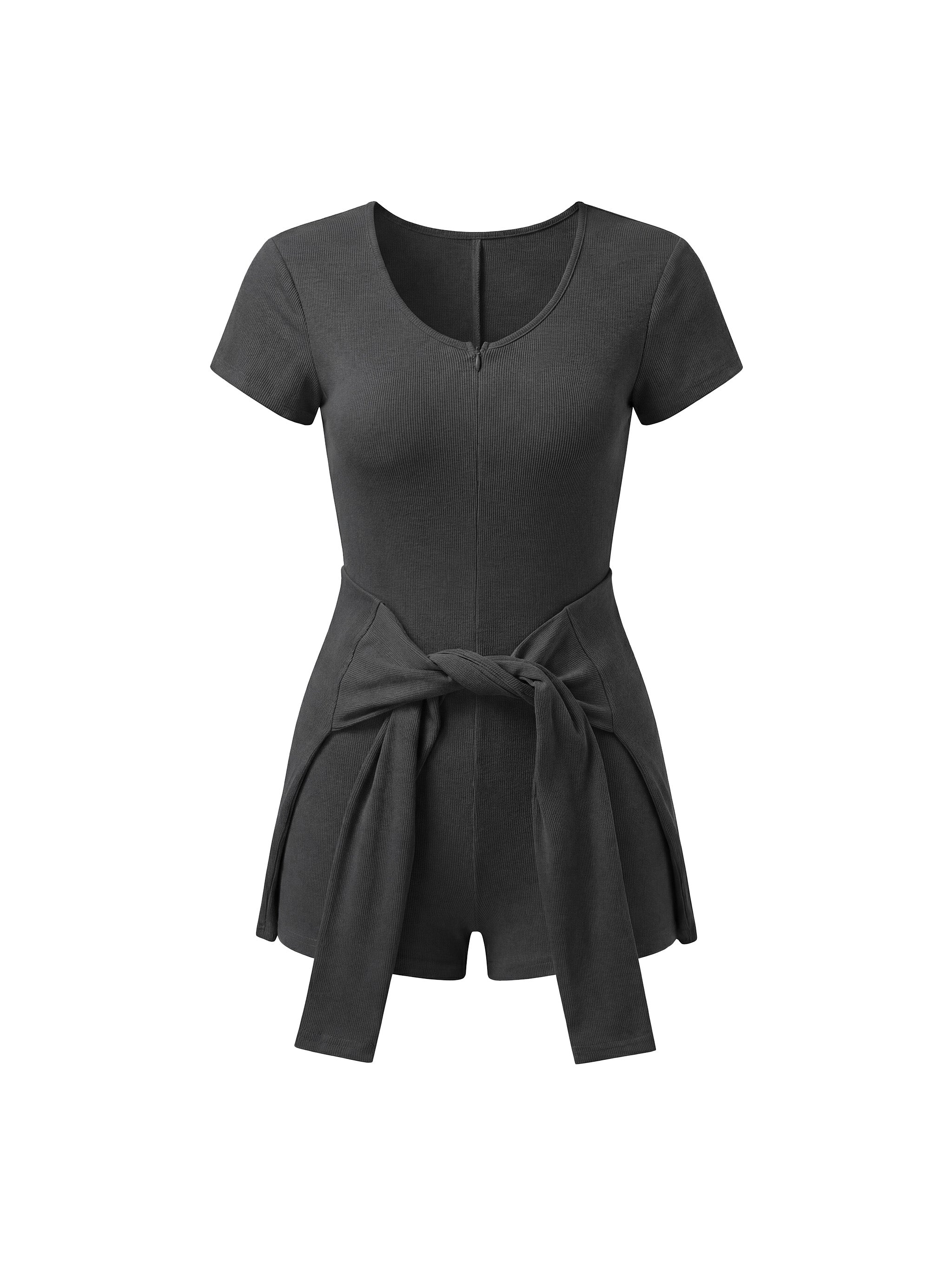 GS Active Women's Dual-Function Cape Tie-Waist Romper